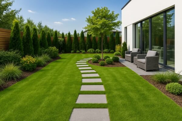 حديقة منزلية في السالمية بتصميم حديث