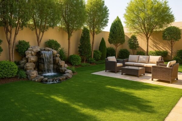 حديقة فاخرة في بيان الكويت