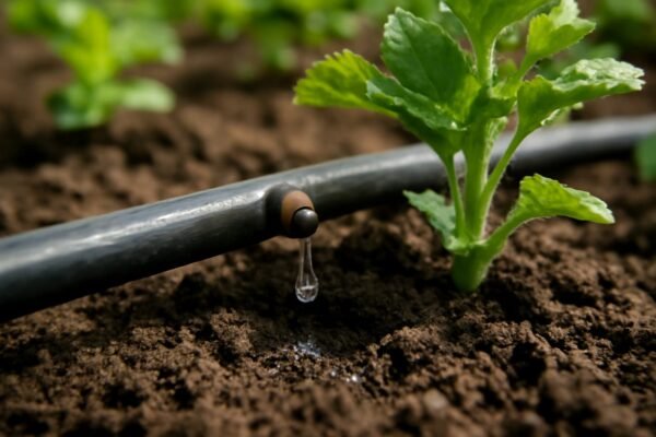نظام الري بالتنقيط يوزع الماء مباشرة إلى الجذور