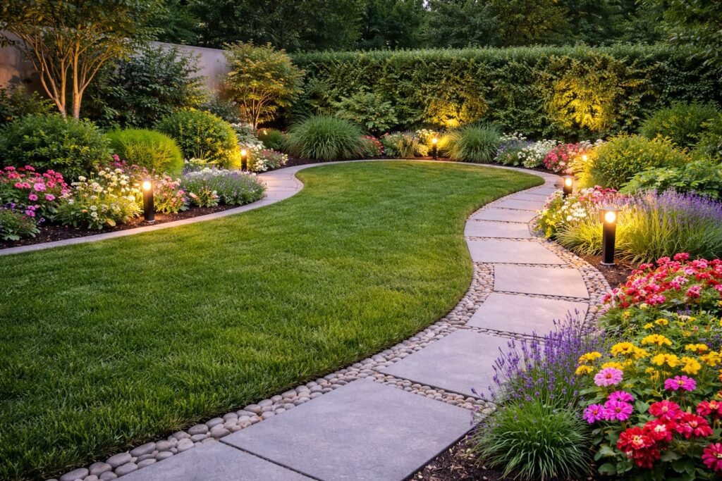 تنسيق حدائق بنيد القار بالكويت