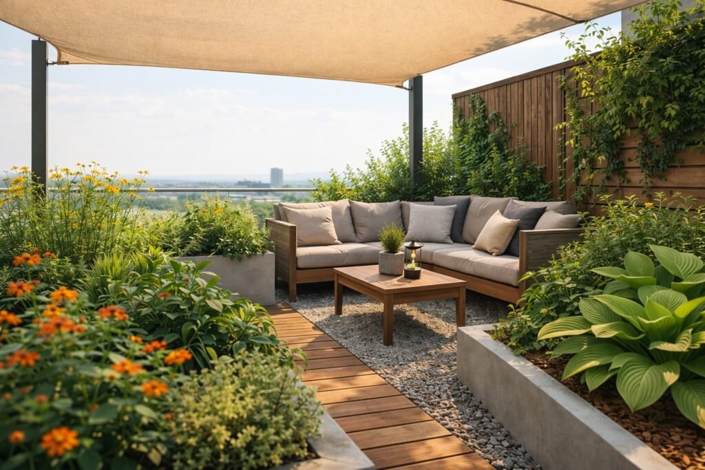 تصميم حدائق معلقة