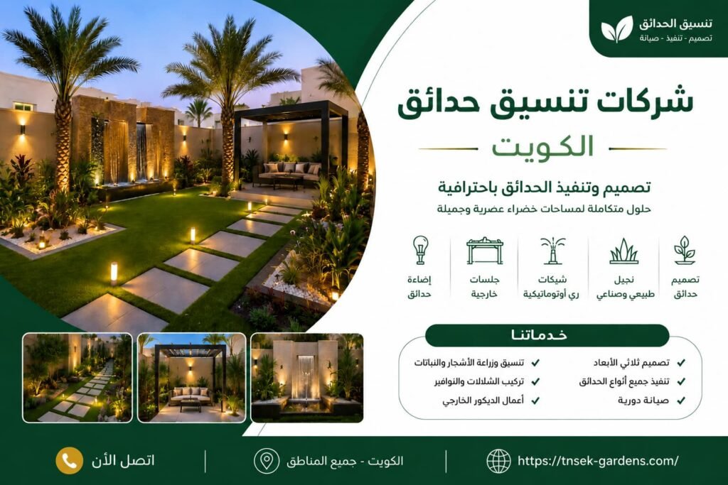 شركات تنسيق حدائق الكويت