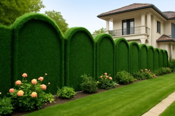 سياج تركي مغطي بالثيل الصناعي