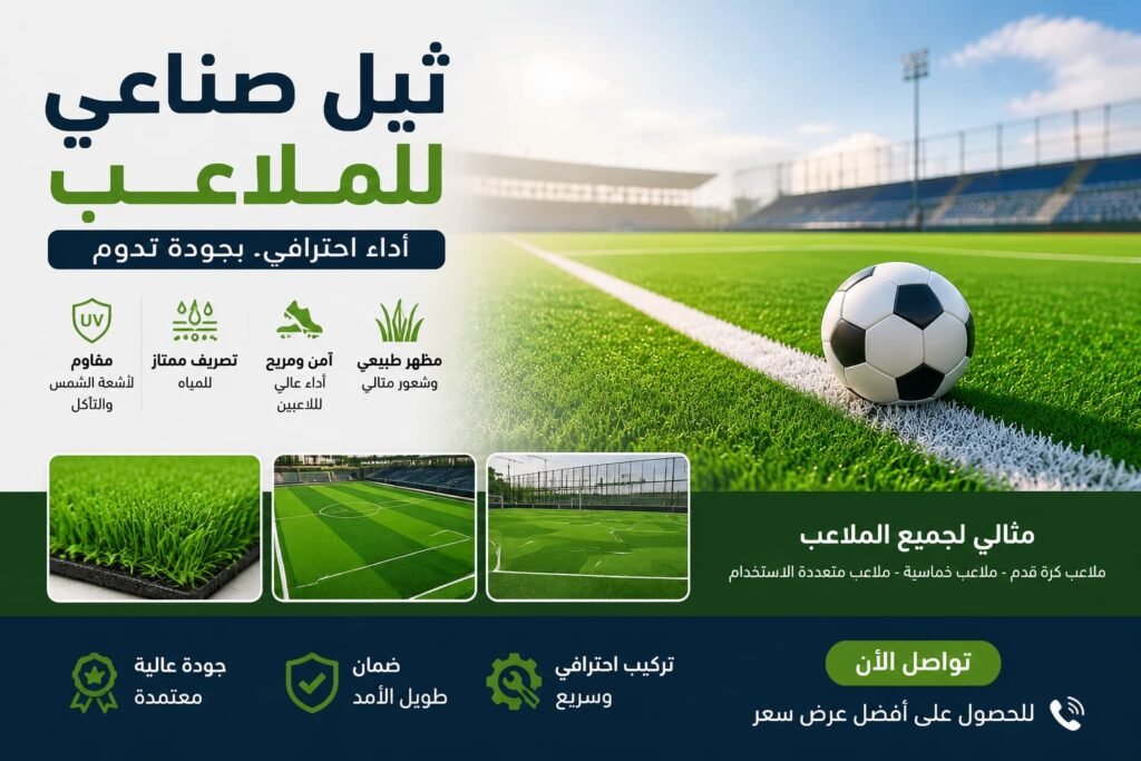 ثيل صناعي ملاعب