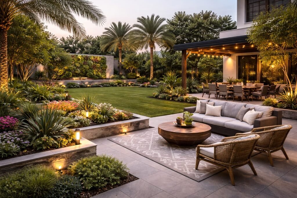 تنسيق حدائق العديلية بالكويت