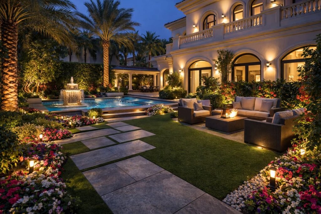 ديكورات حدائق الكويت