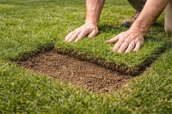 تركيب رقعة ثيل طبيعي لإصلاح بقعة تالفة