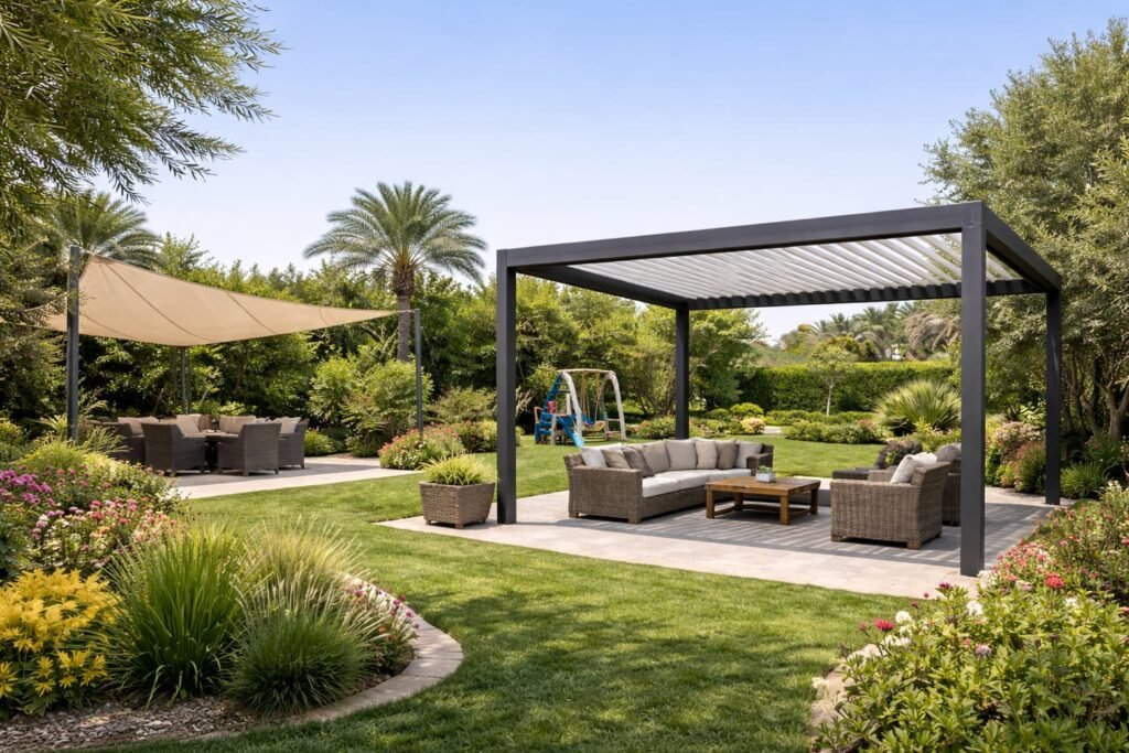 أنواع المظلات للحدائق بالكويت