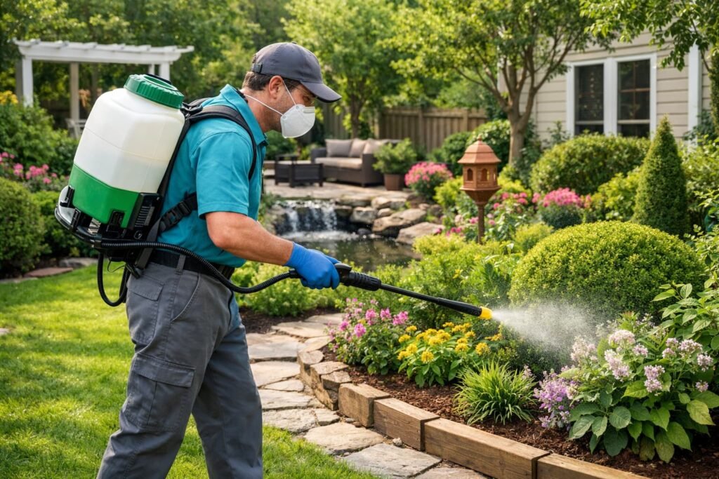 مكافحة الحشرات الزراعية بالحدائق