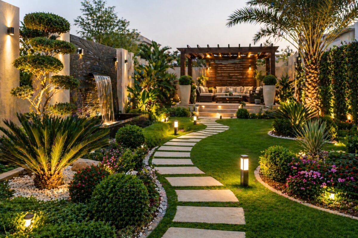 تنسيق حديقة منزلية متكاملة