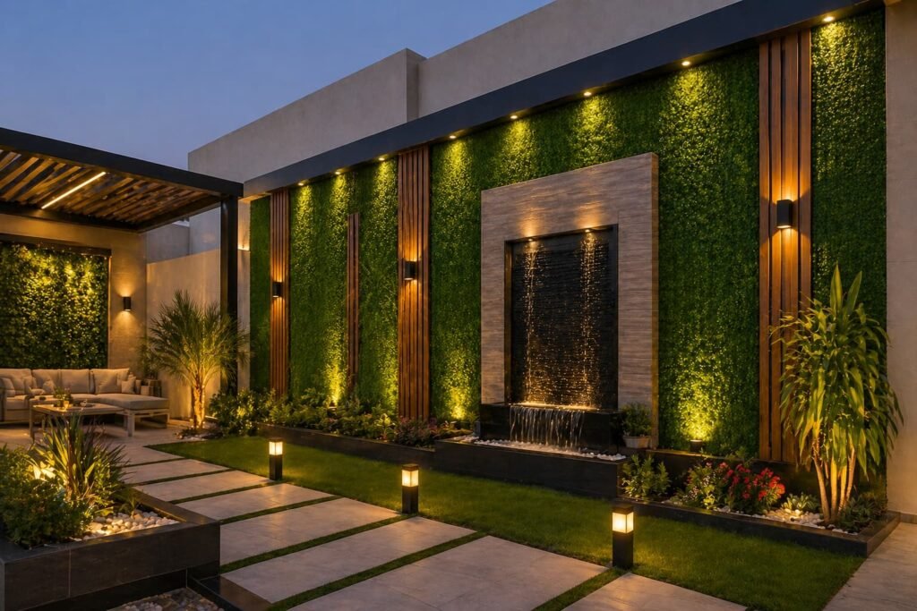 أفكار ثيل جداري للحدائق بالكويت